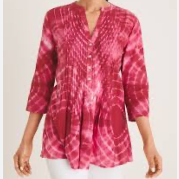 Chico's Tops - CHICO Women's Pink Tie-Dye Top
